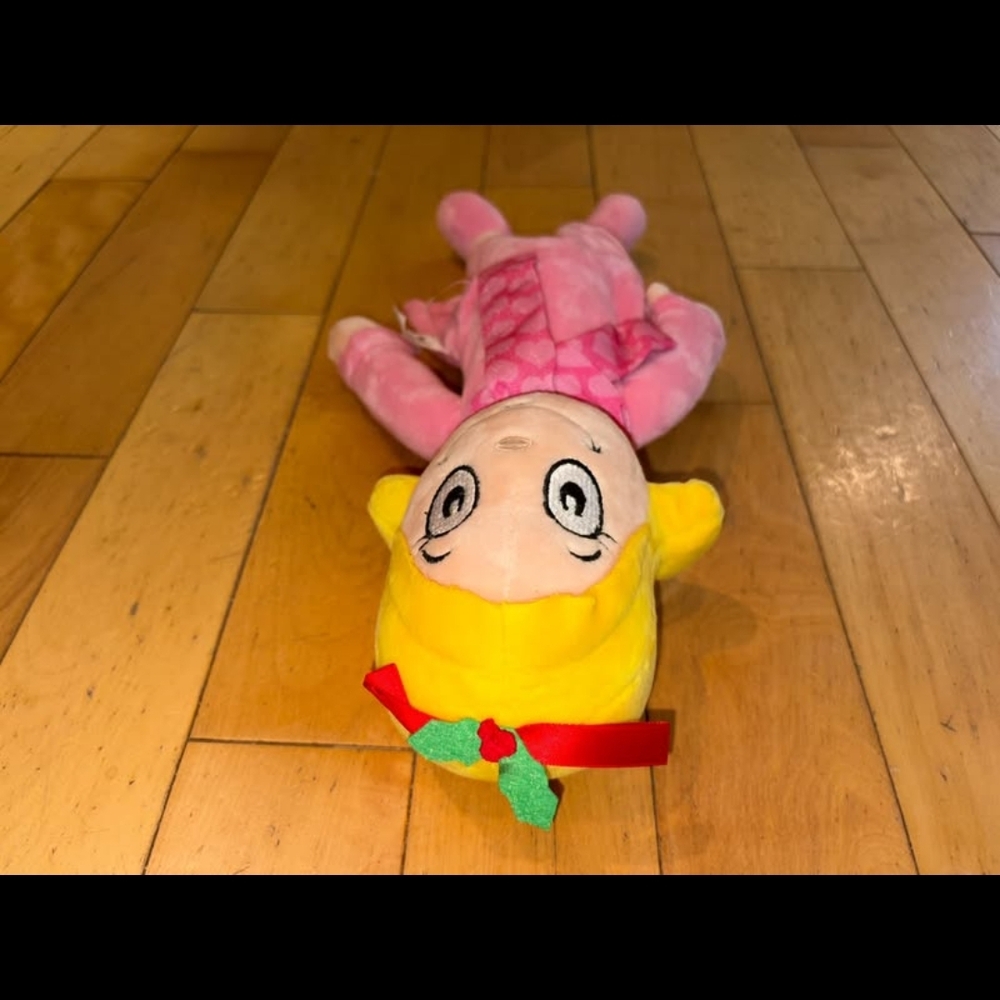 Cindy Lou Who Dr. Seuss Christmas Plush Doll with Yellow Hair - Picture 5 of 8